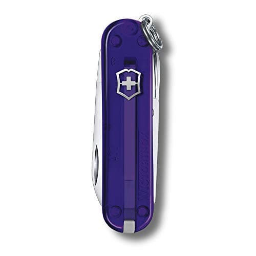 Victorinox Swiss Army Knife Classic SD, Pocket Knife, 7 Functions, Purple — view 2