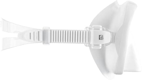 CRESSI since 1946 - Musa Frameless Diving Mask for Adults - Wide Vision Single Lens - Low Internal Volume - Pure Soft Silicone - White - One Size - Designed in Italy — view 3