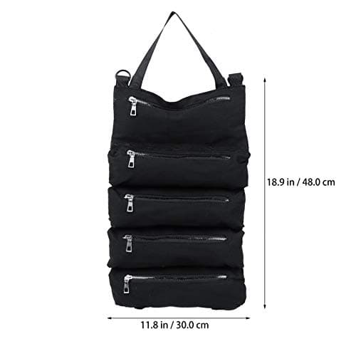 Luxshiny Car Seat Hanging Bag Organizer for Back Seat Storage Canvas for Road Trips and Travel — view 2