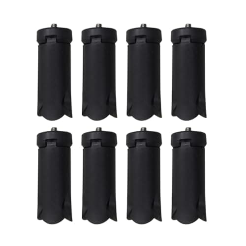 MUCKLILY 8 Pack Foldable Phone Tripod Desktop Stand Camera Tripod 1/4 Inch Screw Design ABS Clip for Streaming Shooting