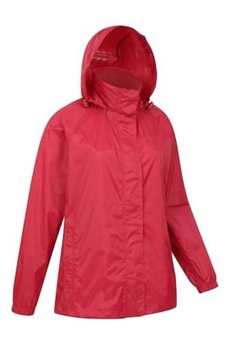 Mountain Warehouse Pakka Womens Waterproof Rain Jacket Red 12 — view 2