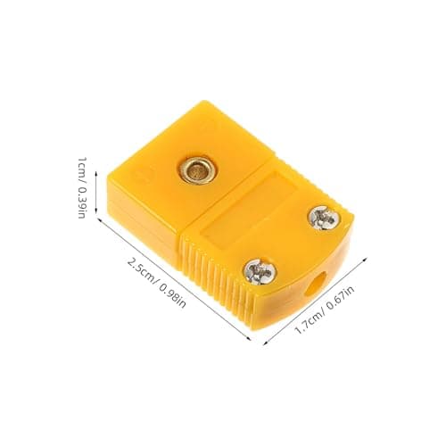 POPETPOP 5sets K Type Thermocouple Plug Adapters Male Female Connectors Thermocouple Wire Connector for Temperature Measurement and Rtd Circuits — view 2