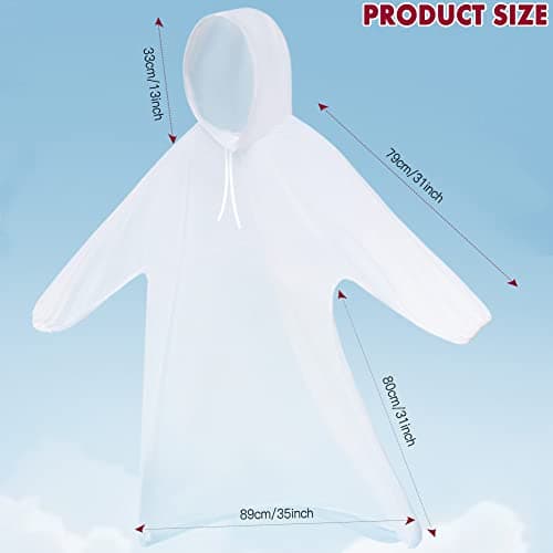 wehers Rain Poncho Waterproof Adult 5 Pack with Sleeves and Drawstring Hood — view 2