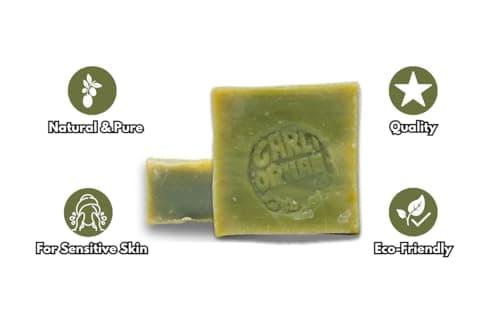 1 Pcs Pure Olive Oil Soap 100% Natural Turkish Bar, Scent Free,Handmade, Cruelty-Free, Vegan, Moisturizing for Skin and Hair, Gentle on Sensitive Skin, Eco-Friendly — view 3