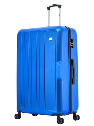 FLYMAX XL 32" Extra Large Suitcase 4 Wheel Lightweight Luggage Hard Shell Check in Hold Travel ABS 143 Litre Capacity Travel Case with 3 Digit Combination Lock + Telescopic Handle Red