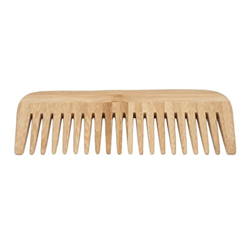 Taidda Wooden Wide Tooth Comb Scallop Design Hair Comb for Women Home Travel Bamboo — view 4