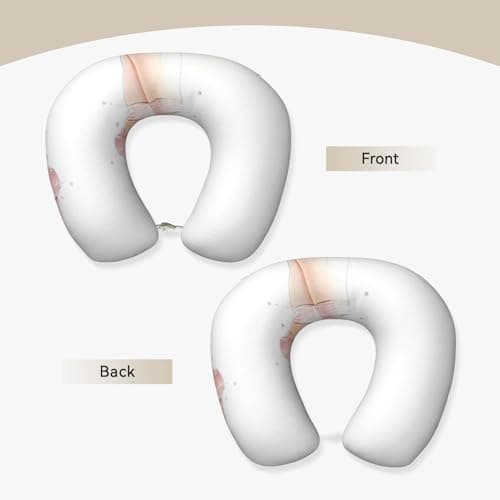 Ballet Shoes Print Memory Foam Travel Pillow - Comfortable U-Shape Neck Support for Sleep, Office, Flights & Road Trip — view 3