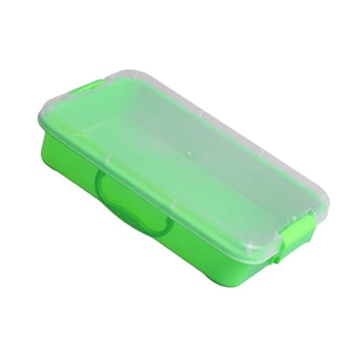 Pffiocix Stackable Sand Tray Set with Lid Stickers, Portable, Green — view 5