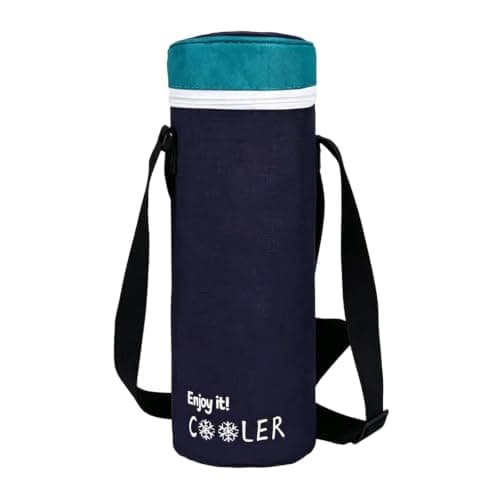 WSXQAZ Wine Cooler Bag, Sports Water Bottle Bagwith Shoulder Strap 11x34CM