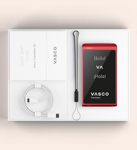 Vasco Translator Q1 | AI Voice Cloning Language Translator Device | 113 Languages | Free Lifetime Internet in Nearly 200 Countries | Slate Blue — view 6