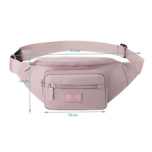 Bumbags for Ladies Bum Bag Fanny Pack Men Women Waist Pack Lightweight Adjustable for Running Walking Hiking Jogging (Purple) — view 6