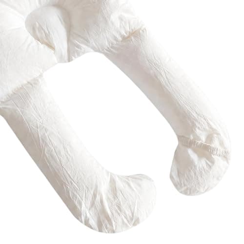 EcoGleam Soft and Cozy Pillow Breathable U-Shaped Head Support Pillow Removable and Washable Cover for Newborn Babies Sleeping Prevent Flat Head — view 6