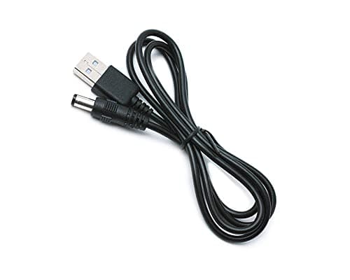 iTechCover USB Cable Charging Cord Charger Power Lead Compatible with Fifty Shades of Grey Greedy Girl Massager / (2m / 6.6ft) / (22AWG) 5V 2A / Black