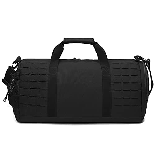 QT&QY 40L Military Tactical Duffle Bag for Men Sport Gym Fitness Tote Travel Training Workout with Shoe Compartment Football Weekender — view 3