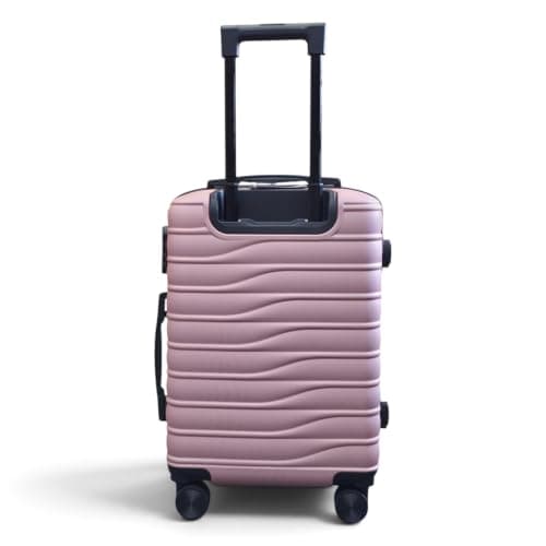 Infinity Leather Hard Shell Rose Gold Cabin 56 x 36 x 23 cm Secure Luggage Suitcase Suitable for Easyjet, Ryanair — view 6
