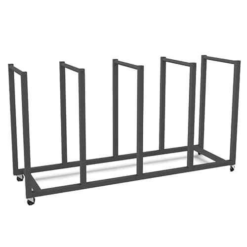 HDYZJQ Carton Storage Rack with Caster Wheels, Carbon Steel Organizer Stand/Utility Cart, for Cardboard/Panel/Packing Box, Portable Utility Cart(Hold 80-110 Pcs)