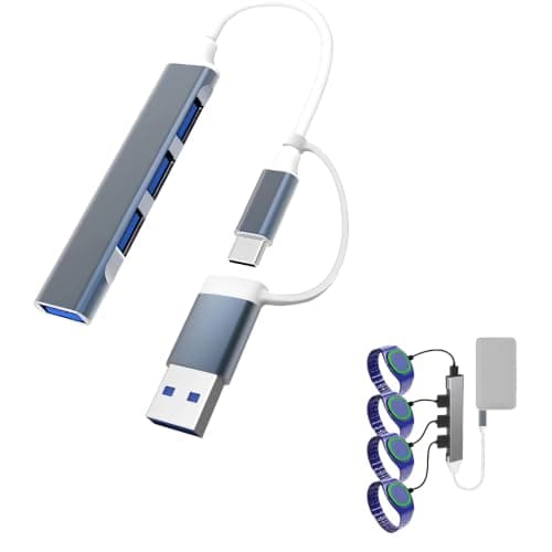 MultiCharger for MagicBand+, MagicBand+ Compatible with FuelRod & External Battery, Disney World Essentials, Disneyland Essentials, Cruise Essentials - Magic Band Charger (USB-C & USB-A)