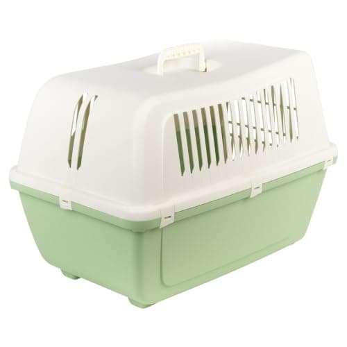URBNLIVING Plastic Pet Carrier Dog Cat Travel Crate (Green-Medium) — view 6