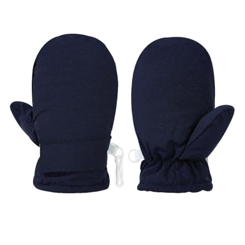 GYIOFAI Kids Winter Thermal Gloves Toddler Fleece Thick Warm Mittens,Winter Waterproof Kids Gloves,Windproof Children Gloves Ski Gloves,Toddler Gloves with Adjustable Wrist Strap for Kids age 2-4