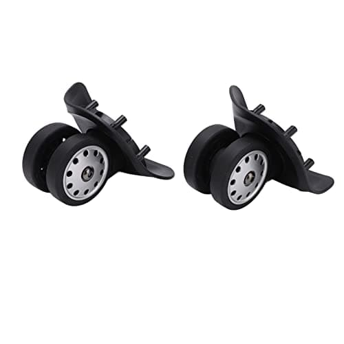 Jiawu A88 Porous Suitcase Luggage Replacement Casters, 1 Pair (L Black) — view 2