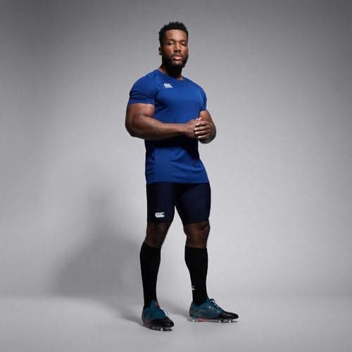 Canterbury Men's Thermoreg Base-Layer Shorts | Rugby Compression Shorts | Anti-Bacterial | Anti-Odour & Moisture-Wicking Material Gym Shorts, Navy, L — view 3
