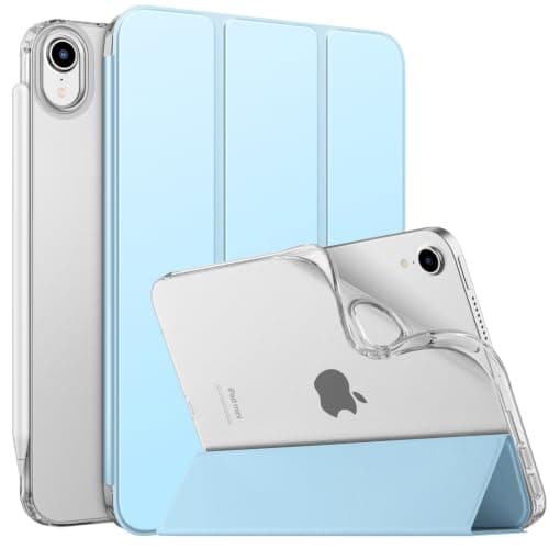 MoKo Case for iPad Mini (A17 Pro) 7th/6th Gen 2024/2021, Sky Blue