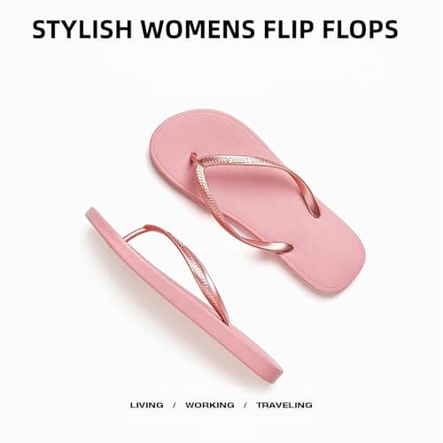 JaYouhe Womens Quick-Dry Flip Flops with Non-Slip Sole & Comfort Cushioning | Water-Resistant Beach Pool Shoes for Women, Lightweight Summer Sandals for Outdoor Swimming, Hiking, Travel — view 6