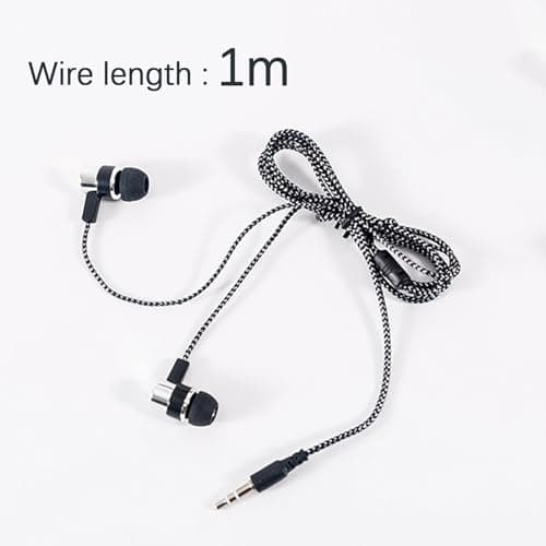 Wired Phone Earbuds - HighQuality Ear Headphones, Corded Portable Earphones Microphone | Sweat Proof Durable Design, Comfortable Wired Earbuds For Music Lovers Walking Jogging Travel Airplanes Daily — view 6