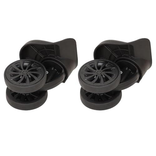 Luggage Replacement Wheels, Swivel Spinner Caster, Repair Parts for Suitcase, Set of 2 Black — view 6