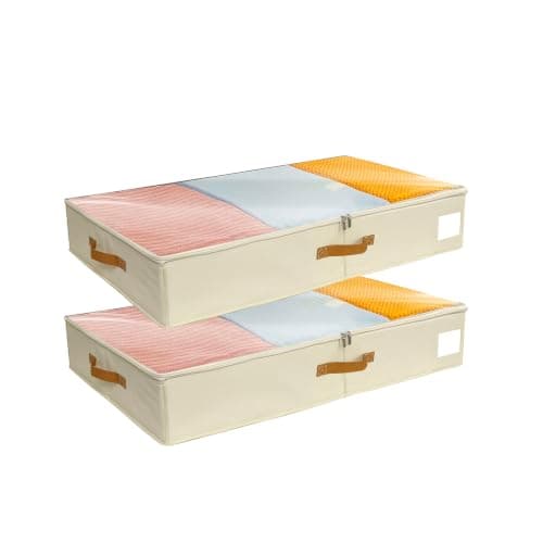 Under Bed Storage Boxes With Lids, PP Side Panel, No Base Panel, 80*40*15cm