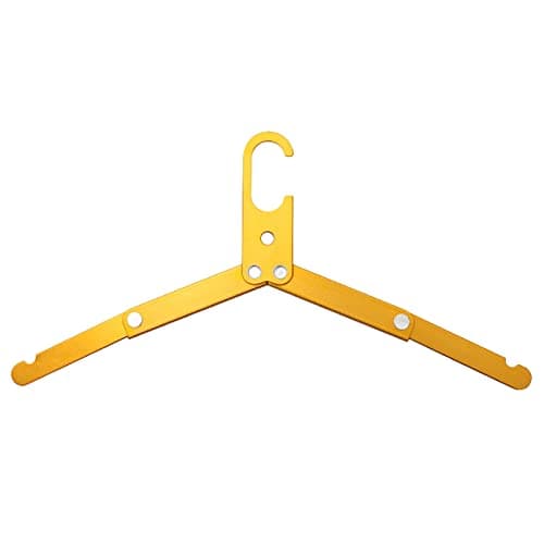 Metal Sturdy Folding Hanger for Wet Clothes Space Saver Travel Accessories for Camping Cruise Hotel Travel Drying Camping