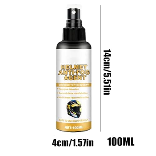 Anti Fog Spray For Helmet Visor- Waterproof Long-Lasting Defogger, Helmet Visor Defogging Fluid, 100ml For Lens Glasses Goggles Windshield Motorcycling Ski Snowboarding Sports Men Women — view 6