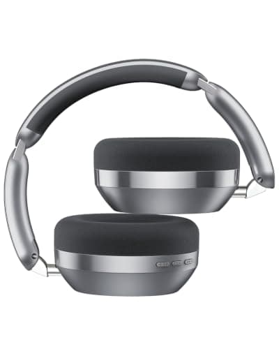 Wentronic Y04 Wireless Over-Ear Headphones, Active Noise Cancelling, Grey — view 2