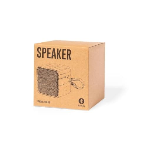 Sawfish Personalised Speaker Teoden Portable Bamboo Bluetooth Speaker, Rechargeable Battery, Micro USB Charging, Natural Wooden Cube Speaker — view 2