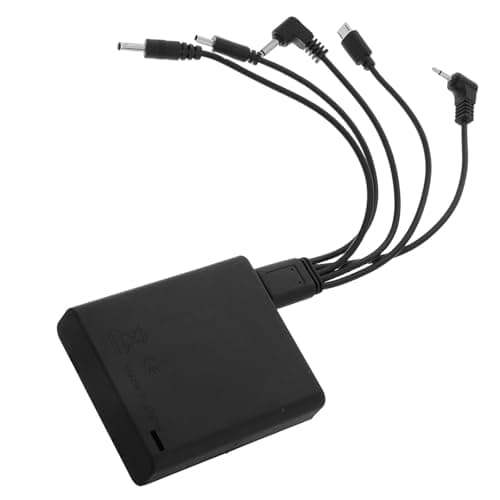 External Battery Box for Door Lock, Plastic Black Portable Backup
