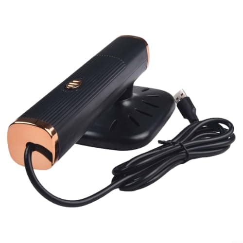 Portable Clothes Steamer USB Rechargeable Handheld Garment Wrinkle Remover Rotatable Handle 5V 32W Compact Travel Iron for Home(Black) — view 6