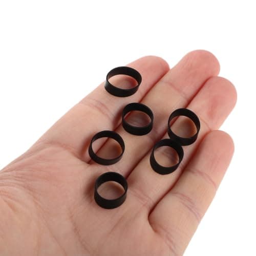 Zerodeko 600pcs Reusable Black Silicone Cable Ties for Cord and Charging Cable Management Tough Non-slip Rubber Bands Prevent Tangling — view 4