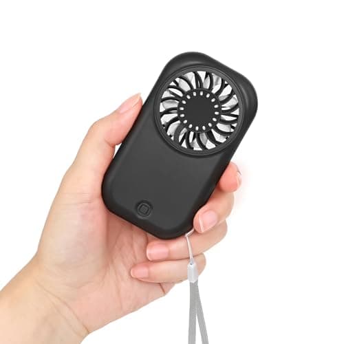 Ciaien Mini Handheld Turbo Fan,56g Pocket Fan with 11000 RPM Max Speed