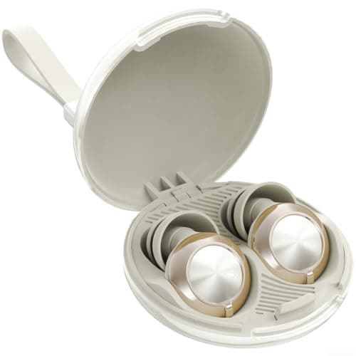 Comfortable Sleep Earplugs with Zero Pressure Cushion Soft Fit for Snoring Study Concerts Travel UK(Beige)