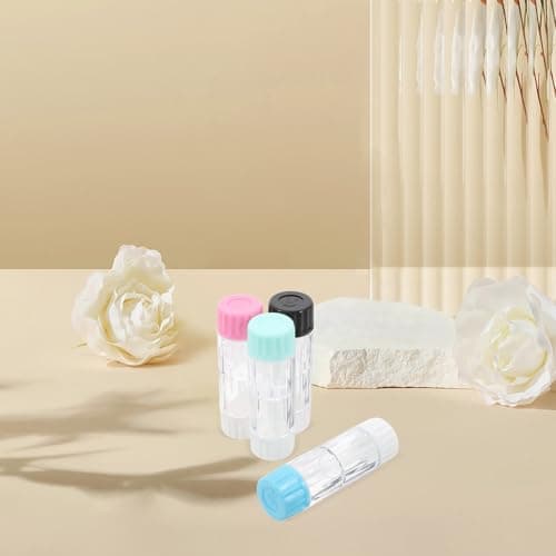 LRXIYODE Rgp Contact Lens Case 4 Pack Plastic Protective Storage Box — view 4