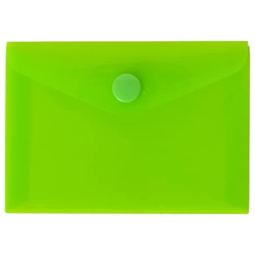 eco-eco A7 50% Recycled Assorted Colours Press Stud Popper Wallet, Plastic Folders (Pack of 25), 105mm x 74mm, eco077x25 — view 4