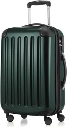 HAUPTSTADTKOFFER® · Three-Piece Hard-Side Suitcase Set DarkGreen high Gloss · Cabin Luggage 45 Liter (55 x 35 x 20 cm) + Suitcase 87 Liter (63 x 42 x 28 cm) + Suitcase 130 Liter (75 x 52 x 32 cm) — view 4