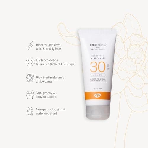 Green People Scent Free Sun Cream SPF30, 100ml — view 2
