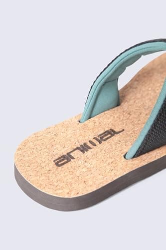 Animal Parker Kids Cork Flip Flops Black 3 — view 2