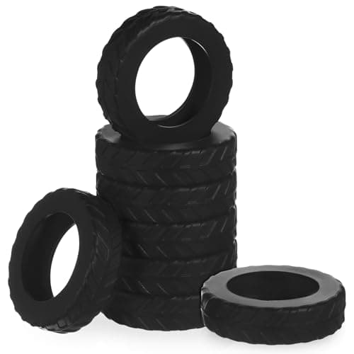 8pcs Silicone Luggage Wheel Protector Covers, Black Travel Accessory