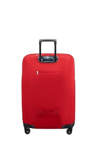 Samsonite TA Revolution - Foldable protective cover for size L suitcases, suitcase cover suitable for 75–79 cm, travel suitcase protection, with reflective detail, Red — view 3