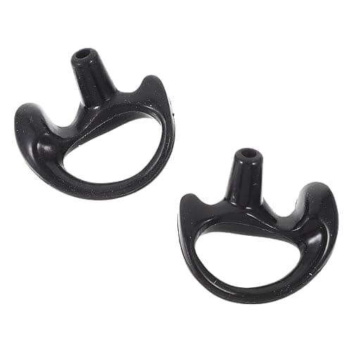 Holibanna Earplugs Replacement Tube Rubber Kits Coil Suitable Audio Ear for or Lightweight Black Reusable and Earpiece Insert Interphone Left or Right for Portable Use