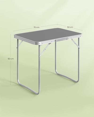 WOLTU Portable Folding Camping Table, 70x50x60 cm, Grey — view 3