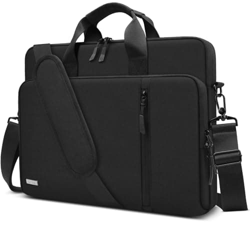 TECOOL 14 Inch Laptop Bag, 360 Protective Case Sleeve Messenger Bag