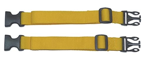 25mm Webbing Strap with Quick Release and Length-Adjusting Buckles (Pack of Two) (yellow, 60cm) — view 6